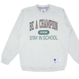 Supreme Champion Stay In School Crewneck Size Medium EUC